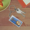 Graphics More Rectangle I M A Cinnamon Roll Kawaii Keychain In Chrome Plated Metal
