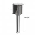 Uxcell 5 8 Dia 1 4 Shank Bottom Cleaning Router Bit 2 Flutes Carbide Tipped Cutter Uncoated For Woodworking Silver Tone
