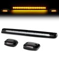 Auto Dynasty For Silverado Sierra Gmt900 Led Cab Roof Top Center Running Light Pair Side Lamps Black Yellow 