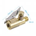 X Autohaux Air Chuck Kit With Clip Adapter Brass Locking Tire Inflator Nozzle Connect For Most Pressure Gauge Inflators Gauges