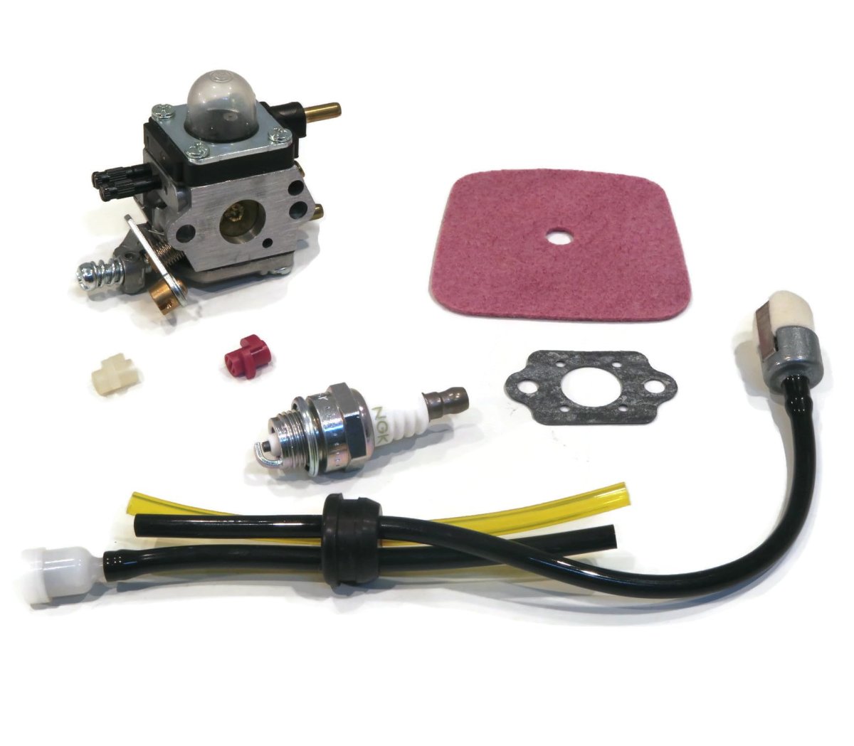 Carburetor Kit For Ngk With Intake Gasket Spark Plug And Air Filter 92628 Fuel System Gray