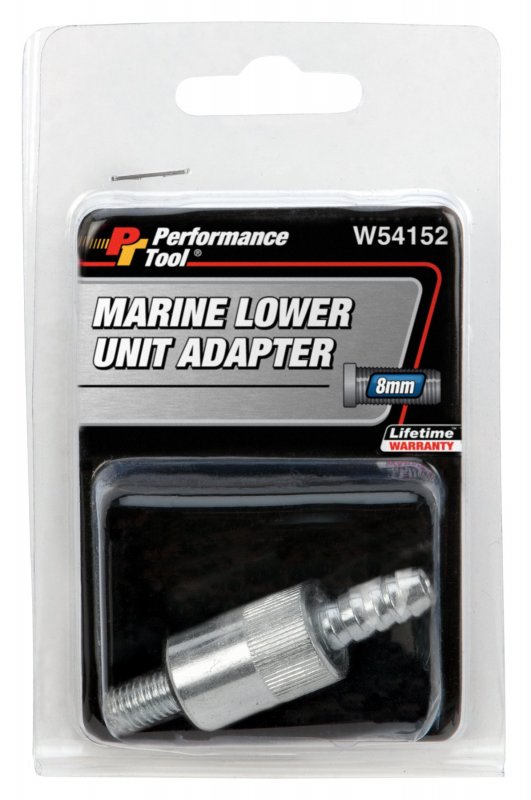 Performance Tool W54152 Marine Lower Unit Adapter For Water Machinery Silver 8 Mm