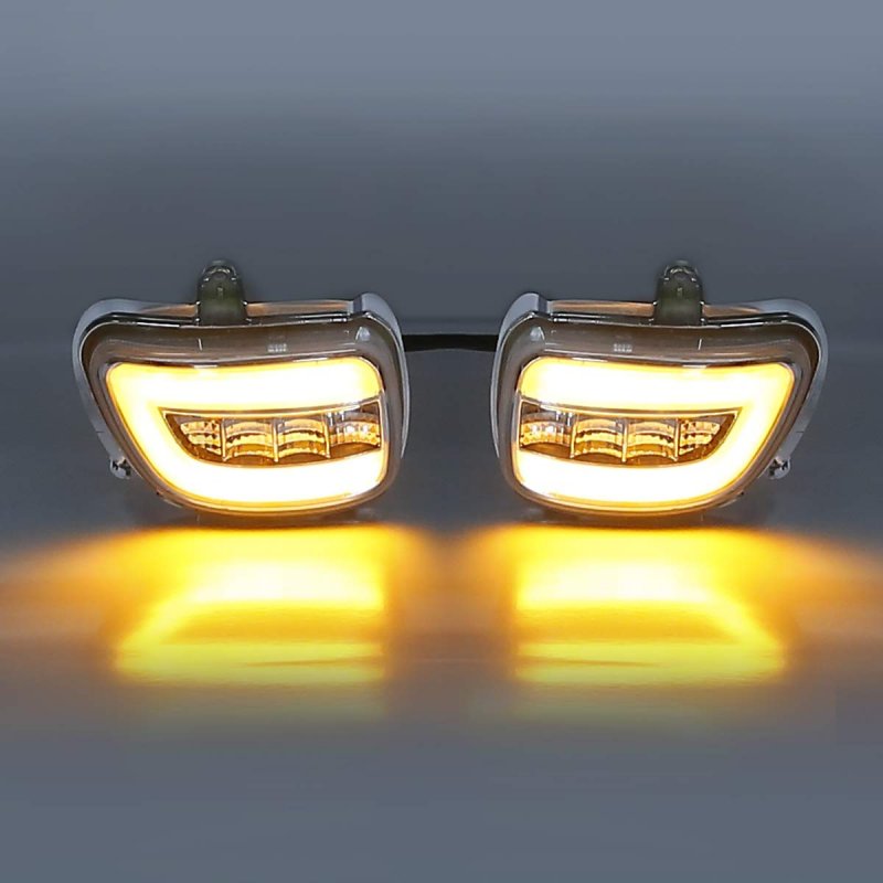 Led Turn Signals Light Clear Lens Fit For Honda Goldwing Gl1800 2001-2017