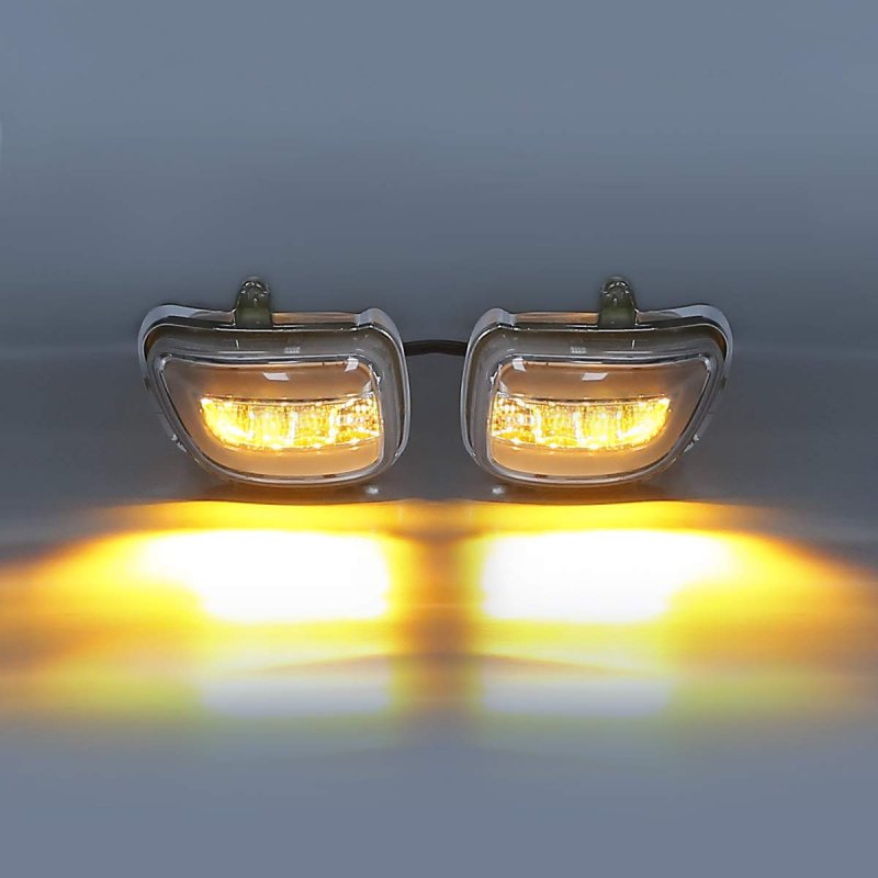 Led Turn Signals Light Clear Lens Fit For Honda Goldwing Gl1800 2001-2017