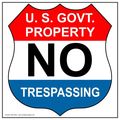 Compliancesigns Aluminum No Trespassing Sign 12 X In With English Text White 