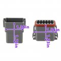 Carbhub 5 Sets 12 Pin Connectors For Waterproof Electrical Wire Connector With Stamped Contacts And Seal Plug Fit Truck