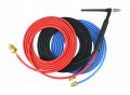 20f Series 250 Amp Water Cooled Flexible Head Tig Torch 25 Feet 3-piece Cable Model Wp-20f-25r 