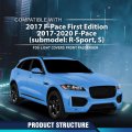Fog Light Cover Front Right Side For Jaguar F-pace First Edition 2017 Fit Submodel R-sport S 2017-2020 Models With Open Mesh