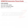 Vipmotoz 4pc Full Led Strip Side Marker Light Fender Parking Lamp Compatible With 2013-2017 Dodge Viper Chrome Housing Smoke