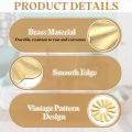 10pcs Cabinet Knob Backplate 0 94 Inch Lotus Leaf Shape Radial Brass Washers Classical Furniture Decoration Gasket For Drawer