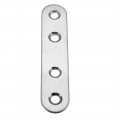 Uxcell Repair Plate 80mmx17mm Flat Fixing Mending Corner Brace Bracket Connector Pack Of 5