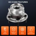 Ocpty 1pc New Premium 513265 Front Wheel Bearing And Hub Assembly Fit For 5-lug W O Abs 2004 2005 2006 2007 2008 2009 Toyota