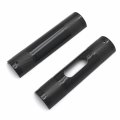 Httmt- Black Upper Lower Knurled Handlebar Riser Adapter 1 To 25-1 4 Compatible With H-d 1 Clamp