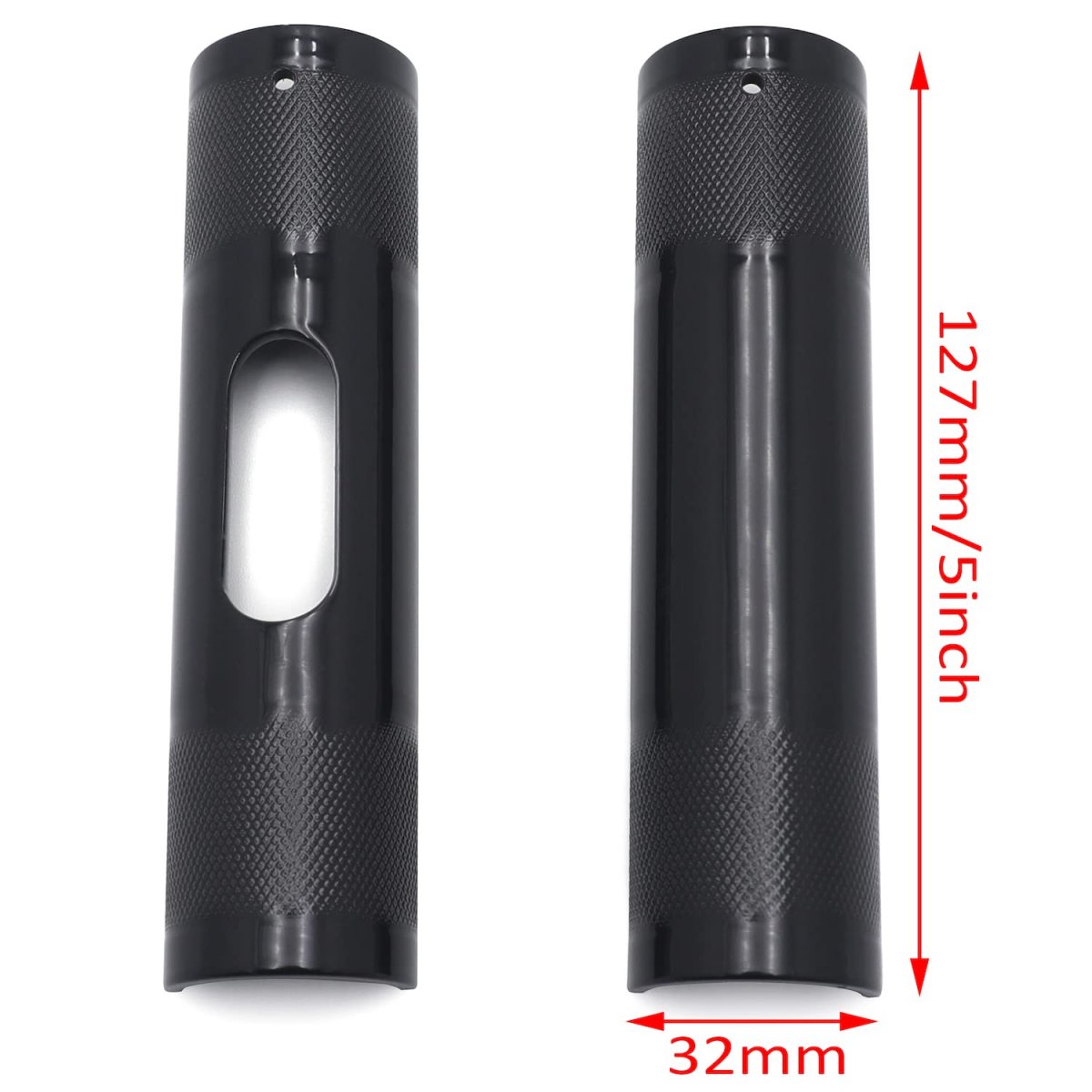 Httmt- Black Upper Lower Knurled Handlebar Riser Adapter 1 To 25-1 4 For H-d 1 Clamp
