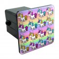 Cute Kawaii Unicorns Pattern Tow Trailer Hitch Cover Plug Insert