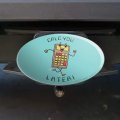 Calc You Later Catch Calculator Funny Humor Oval Tow Trailer Hitch Cover Plug Insert