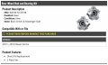 Rear Wheel Hub And Bearing Kit 2 Piece Compatible With 2013-2019 Nissan Sentra