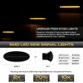 Vipmotoz Amber Full Led Side Indicator Light Front Turn Signal Blinker Lamp For 2009-2014 Compatible With Nissan Cube 11-14