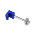 1pc J-hook Crossover Aluminum Car Truck Toolbox Mounting Kit For Pickup Tool Box Mount Tie Down Anodized Surface With Fastening 