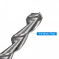 Uxcell Parabolic Flute Drill Bit Twist Spiral Extension 3mm Diameter 200mm Length Uncoated Hss High-speed Steel Round Shank