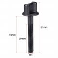 Uxcell M6 X 30mm Thumb Screw Bolt 40mm Rod Hand Driven Spade Nylon Plastic Screws Metric Partial Thread For Rc Model Aircraft 5