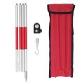 Prism Pole 4 Section Universal Aluminum 1 4in Thread Alloy Total Station Surveying Rod Ideal For Land 