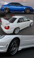 Fits For 2002-2007 Impreza Wrx Sti Gd Front Add-on Side Skirt Aero Guard Strake Spats 2 Pieces