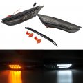 Nslumo Led Side Marker Light For 2007-2017 Nissan Gtr R35 Smoked Lens Sidemarker Lamps With White Drl And Amber Turn Signal