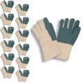 Cordova 2525g Heavy Weight Gloves Green Hot Mill Burlap Lined 3-ply Gauntlet Large 12-pack 