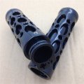 Httmt Trhb103-1 Black Motorcycle Hole Hollow Shape 1 Hand Grips Compatible With Nomad Drifter Vulcan 1600 2000 Kawasaki 1500
