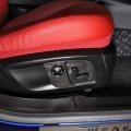 For Maserati Quattroporte Ghibli 2013-2021 Levante 2016-2021 Real Carbon Fiber Seat Side Switch Adjustment Panel Cover