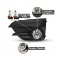 Fog Lights Lamps Assembly Compatible For Subaru Impreza 2017 2018 2019 Driver Passenger Replacement