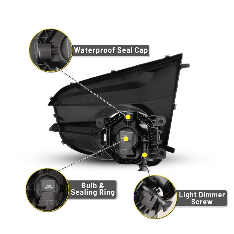 Fog Lights Lamps Assembly Compatible For Subaru Impreza 2017 2018 2019 Driver Passenger Replacement