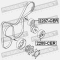 Pulley Idler Febest 2288-cer 25286-2b010
