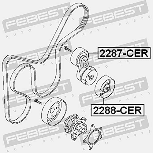 Pulley Idler Febest 2288-cer 25286-2b010