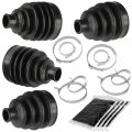 Caltric 2 Rear Axle Inner And Outer Cv Boot Kit Compatible With Can-am Outlander 400 4x4 Efi 2009 2010 2011 2012