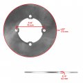 Caltric Calipers With Brake Discs Front Right And Left Compatible Polaris Worker 335 1999