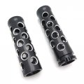 Httmt Trhb103b Motorcycle Black Hole Hollow Shape 1 Hand Grips Compatible With Most Motorcycles Bikes 1 Handlebars Harley Road