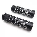 Httmt Trhb103b Motorcycle Black Hole Hollow Shape 1 Hand Grips Compatible With Most Motorcycles Bikes 1 Handlebars Harley Road