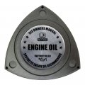 Vms Racing Gunmetal Rotary Oil Cap With Silver Engine Notice Emblem In Cnc Machined Billet Aluminum Compatible Mazda Wankel