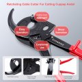 Knoweasy Cable Cutter And Ratchet Wire Works For Aluminum Multi-core Cables Up To 400mma