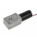 Bemonoc Reversible 12v Electric Dc Worm Gear Motor 16 Rpm High Torque Output Shaft 8mm For Robot Toys 