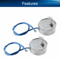 Bettomshin 2pcs Synchronous Motor Ac 110v 5-6rpm Turntable Cw Ccw Direction 4w Tyc-50 Single Flat Shaft