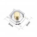 Uxcell 50pcs 5x5x3mm Momentary Panel Pcb Surface Mounted Devices Smt Mount 4 Pins Push Button Spst Tactile Tact Switch Yellow