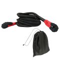 7 8 Inch X 30 Foot 28 660 Lbs Kinetic Recovery Tow Rope Black With 2 Soft Shackles Heavy Duty Stretch Nylon Towing Ropes