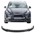 Ikon Motorsports 3pcs Front Bumper Lip For 2020-2025 Tesla Model Y Spoiler Splitter Style Pp Polypropylene Gloss Black 2021