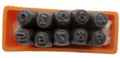 Toolusa 10 Pc Hardened Steel Merc Style Number Punches In 1 8 Size Tj-30897 