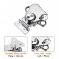 Uxcell Twist Latches Iron Spring Loaded Butterfly Latch For Toolbox Suitcases Wooden Box 2 2x2 1pcs