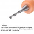 Uxcell Micro Pcb Drill Bit Set 1 8 Shank 45mm Solid Tungsten Carbide Cnc Engraving Print Circuit Board Bits Rotary Tool 10pcs