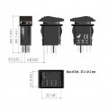 12v-24v Rocker Switch On Off Toggle Lights For Car Caravan Rv Boat Marine
